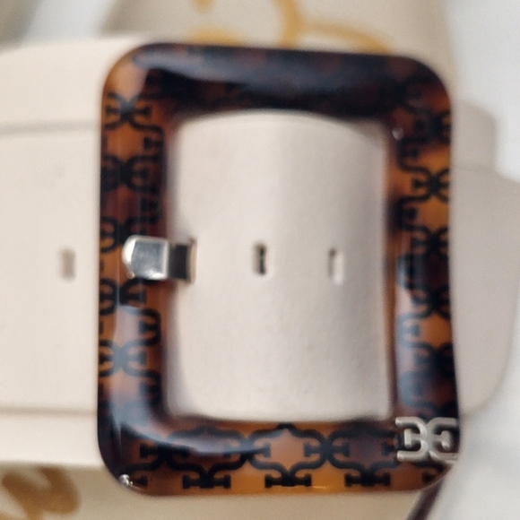 Sam Edelman Ariane Ivory Leather Platform Slide Sandel Size 6 - Picture 6 of 12